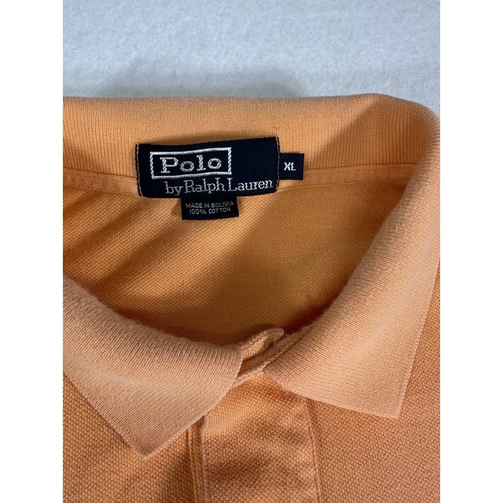 Polo Ralph Lauren Polo Shirt Orange Size XL Short Sleeve Mens Classic Fit